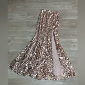 Sequin mermaid maxi dress